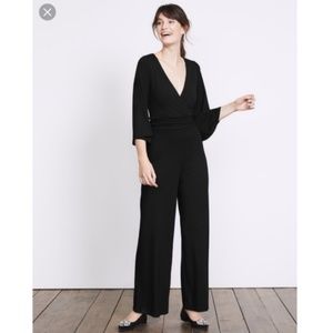 Boden Lorelei Jersey Black Jumpsuit 8R